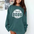 Class Of 2025 Senior School Graduation College Comfort Colors Sweatshirt Blue Spruce