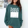 Class Of 2025 Sign My Shirt Senior 2025 Graduation Comfort Colors Sweatshirt Blue Spruce