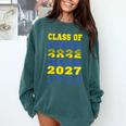 Class Of 2026 2027 Senior Graduation Students Comfort Colors Sweatshirt Blue Spruce