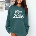 Class Of 2026 Graduation School Spirit Her Senior Class Comfort Colors Sweatshirt Blue Spruce