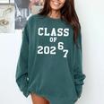 Class Of 2026 Graduation So Done Grade Middle High School Premium Tri-Blend Comfort Colors Sweatshirt Blue Spruce