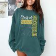 Class Of 2026 Senior 26 High School Graduation -Gold Comfort Colors Sweatshirt Blue Spruce
