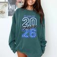 Class Of 2026 Senior Graduation High School And College Grad Comfort Colors Sweatshirt Blue Spruce