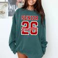 Class Of 2026 Senior 2026 Senior Twenty 26 Graduation Men Comfort Colors Sweatshirt Blue Spruce