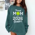 Class Of 2026 Tennis Mom Senior Graduation Graduate Comfort Colors Sweatshirt Blue Spruce