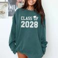 Class Of 2028 Graduation T Shirt Future School Graduate Comfort Colors Sweatshirt Blue Spruce