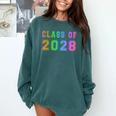 Class Of 2028 High School Graduation Date Graduate T Shirt Comfort Colors Sweatshirt Blue Spruce