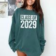 Class Of 2029 Shirt Senior 2029 Graduation Comfort Colors Sweatshirt Blue Spruce