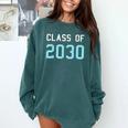 Class Of 2030 Graduation T-Shirt Comfort Colors Sweatshirt Blue Spruce
