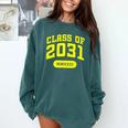 Class Of 2031 Shirts For Kindergarten Photo To Graduation Comfort Colors Sweatshirt Blue Spruce