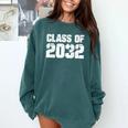 Class Of 2032 High School College Graduation Reunion T-Shirt Comfort Colors Sweatshirt Blue Spruce