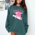 Class Of 2032 Senior 2032 Back To School 2032 Graduation Cap Comfort Colors Sweatshirt Blue Spruce