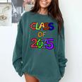 Class Of 2035 Grow With Me Kindergarten Graduation Comfort Colors Sweatshirt Blue Spruce