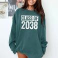 Class Of 2038 Shirt Senior 2038 Graduation Comfort Colors Sweatshirt Blue Spruce