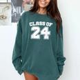 Class Of 24 2024 School Tee Shirt Graduation Class Party Comfort Colors Sweatshirt Blue Spruce