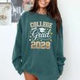 College Grad Class Of 2028 Senior Graduate Graduation 2028 Comfort Colors Sweatshirt Blue Spruce