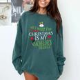 College Student Christmas Bachelors Degree Graduation Comfort Colors Sweatshirt Blue Spruce