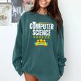 Computer Science Degree Graduation Senior Celebration Grad Comfort Colors Sweatshirt Blue Spruce