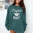 Congrats 2018 Mary College High School Graduation Comfort Colors Sweatshirt Blue Spruce