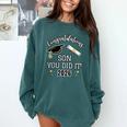 Congratulations Son You Did It Son Graduation 2026 Comfort Colors Sweatshirt Blue Spruce