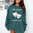 Cool Theater Graduation Tshirt Tragedy And Comedy Masks Comfort Colors Sweatshirt Blue Spruce