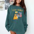 Cozy Vibes Atmospheric Introvert Comfort Colors Sweatshirt Blue Spruce