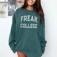 Crazy Antisocial FREAK COLLEGE Introvert Don't Call Me Comfort Colors Sweatshirt Blue Spruce Crazy Antisocial FREAK COLLEGE Introvert Don't Call Me Comfort Colors Sweatshirt Blue Spruce