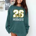 Criminal Justice Graduate Graduated Class Of 2026 Graduation Premium Comfort Colors Sweatshirt Blue Spruce