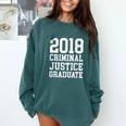 Criminal Justice Major Shirt 2018 Graduate Graduation E Comfort Colors Sweatshirt Blue Spruce