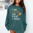 I Like Croissant And Maybe 3 People Baking Introvert Foodie Comfort Colors Sweatshirt Blue Spruce I Like Croissant And Maybe 3 People Baking Introvert Foodie Comfort Colors Sweatshirt Blue Spruce