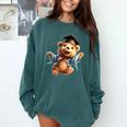 Cute Graduation Bear To Celebrate Your Graduate Comfort Colors Sweatshirt Blue Spruce