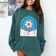 Cute Introvert Shy Teen Anti-Social Inner Strength Comfort Colors Sweatshirt Blue Spruce