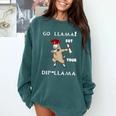 The Dabbing Llama Graduation Class Of 2018 T-Shirt Comfort Colors Sweatshirt Blue Spruce