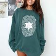 Deputy Sheriff DNA Sheriff Graduation 6 Star Badge Comfort Colors Sweatshirt Blue Spruce