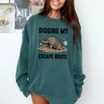 Digging My Escape Route Armadillo Introvert Humor Comfort Colors Sweatshirt Blue Spruce Digging My Escape Route Armadillo Introvert Humor Comfort Colors Sweatshirt Blue Spruce