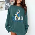 Disney Mickey Mouse 2025 Graduation Class Of '25 Rad Grad Premium Tri-Blend Comfort Colors Sweatshirt Blue Spruce