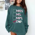DNP Graduate Doctor Of Nursing Practice Graduation DNP Grad Comfort Colors Sweatshirt Blue Spruce