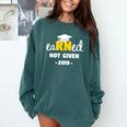 Earned Not Given Shirt RN Nurses Graduation 2019 Her Comfort Colors Sweatshirt Blue Spruce