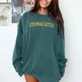 Edumacated Grad College Graduation Comfort Colors Sweatshirt Blue Spruce