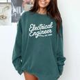 Electrical Engineer Graduation 2025 Engineering Graduate Comfort Colors Sweatshirt Blue Spruce