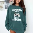 Elementary School Graduation Gamer Graduate Comfort Colors Sweatshirt Blue Spruce