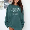 Esthetician Graduation 2019 Shirt Comfort Colors Sweatshirt Blue Spruce