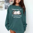 Felinetrovert Definition Cat Lover Introvert Humor Cats Comfort Colors Sweatshirt Blue Spruce