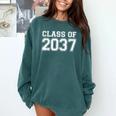 First Grade Class Of 2037 First Day School Graduation Kids Comfort Colors Sweatshirt Blue Spruce