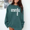 Football Senior Night Football Senior 2025 Graduation 3 Comfort Colors Sweatshirt Blue Spruce