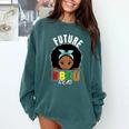 Future HBCU Grad Girl Graduation Historically College Comfort Colors Sweatshirt Blue Spruce