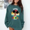 Future HBCU Grad Graduate Afro Girl College Graduation Comfort Colors Sweatshirt Blue Spruce