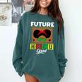 Future HBCU Grad HBCU Tomorrow Girl Graduation Kids Comfort Colors Sweatshirt Blue Spruce