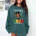 Future HBCU Grad History Boy Graduation HBCU Kids Comfort Colors Sweatshirt Blue Spruce