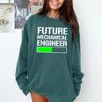 Future Mechanical Engineer Cool Graduation Comfort Colors Sweatshirt Blue Spruce